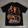 Fast and Furious 1 Tshirt graphic on a black Shaka Wear T-shirt