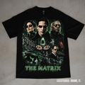 Matrix graphic on a black Shaka Wear T-shirt