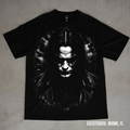 The Crow graphic on a black Shaka Wear T-shirt